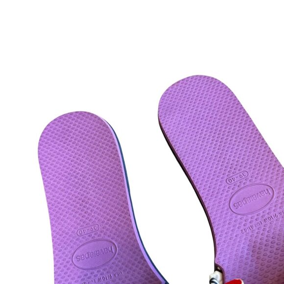 Havaianas You Saint Tropez Sandals Slides Bold Colorful Eye Print Size 9 NWT - Picture 5 of 9
